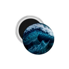 Tsunami Waves Ocean Sea Water Rough Seas Blue 1 75  Magnets by Wegoenart