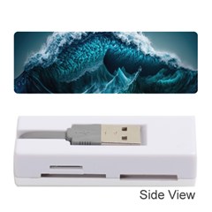 Tsunami Waves Ocean Sea Water Rough Seas Blue Memory Card Reader (stick) by Wegoenart