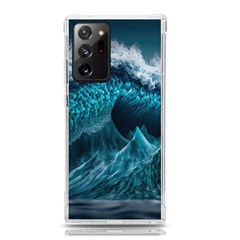 Tsunami Waves Ocean Sea Water Rough Seas Blue Samsung Galaxy Note 20 Ultra Tpu Uv Case by Wegoenart