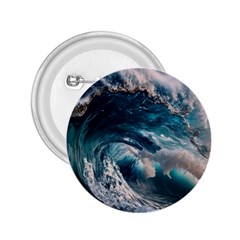 Tsunami Waves Ocean Sea Water Rough Seas 2.25  Buttons