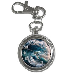 Tsunami Waves Ocean Sea Water Rough Seas Key Chain Watches by Wegoenart