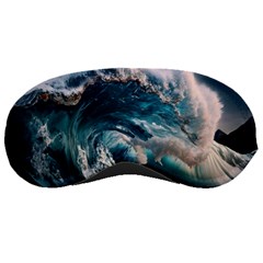 Tsunami Waves Ocean Sea Water Rough Seas Sleeping Mask by Wegoenart