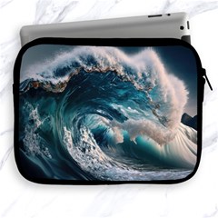 Tsunami Waves Ocean Sea Water Rough Seas Apple Ipad 2/3/4 Zipper Cases by Wegoenart