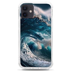 Tsunami Waves Ocean Sea Water Rough Seas Iphone 12 Mini Tpu Uv Print Case	 by Wegoenart