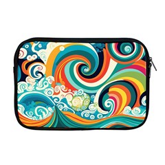 Waves Ocean Sea Abstract Whimsical Abstract Art 2 Apple Macbook Pro 17  Zipper Case by Wegoenart