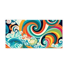 Waves Ocean Sea Abstract Whimsical Abstract Art 2 Yoga Headband by Wegoenart