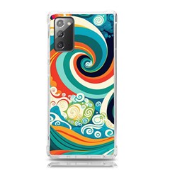 Waves Ocean Sea Abstract Whimsical Abstract Art 2 Samsung Galaxy Note 20 Tpu Uv Case by Wegoenart