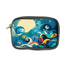 Waves Ocean Sea Abstract Whimsical Abstract Art 5 Coin Purse by Wegoenart