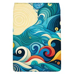 Waves Ocean Sea Abstract Whimsical Abstract Art 5 Removable Flap Cover (l) by Wegoenart