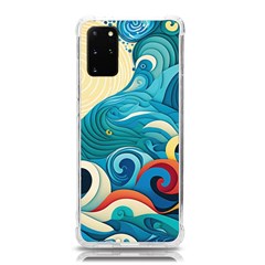 Waves Ocean Sea Abstract Whimsical Abstract Art 5 Samsung Galaxy S20plus 6 7 Inch Tpu Uv Case by Wegoenart