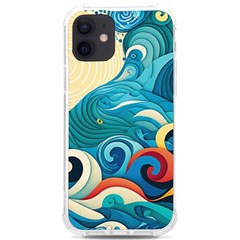 Waves Ocean Sea Abstract Whimsical Abstract Art 5 Iphone 12/12 Pro Tpu Uv Print Case by Wegoenart