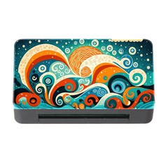 Waves Ocean Sea Abstract Whimsical Abstract Art 4 Memory Card Reader With Cf by Wegoenart