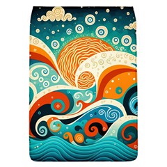 Waves Ocean Sea Abstract Whimsical Abstract Art 4 Removable Flap Cover (l) by Wegoenart