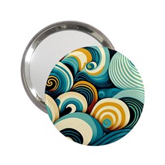 Waves Ocean Sea Abstract Whimsical Abstract Art 6 2 25  Handbag Mirrors by Wegoenart