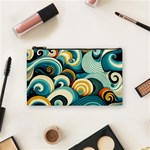 Waves Ocean Sea Abstract Whimsical Abstract Art 6 Cosmetic Bag (Small) Front