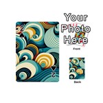 Waves Ocean Sea Abstract Whimsical Abstract Art 6 Playing Cards 54 Designs (Mini) Front - Spade2