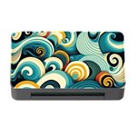 Waves Ocean Sea Abstract Whimsical Abstract Art 6 Memory Card Reader with CF Front