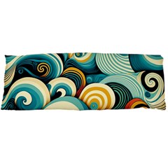 Waves Ocean Sea Abstract Whimsical Abstract Art 6 Body Pillow Case Dakimakura (two Sides) by Wegoenart