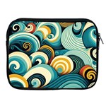 Waves Ocean Sea Abstract Whimsical Abstract Art 6 Apple iPad 2/3/4 Zipper Cases Front