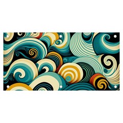 Waves Ocean Sea Abstract Whimsical Abstract Art 6 Banner And Sign 6  X 3  by Wegoenart