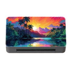 Ai Generated Tropical Island Sunset Landscape Memory Card Reader with CF