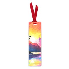 Ai Generated Tropical Island Sunset Landscape Small Book Marks