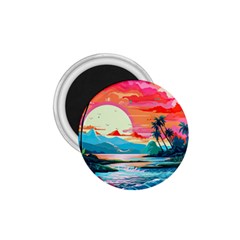 Tropical Island Sunset Landscape 1 75  Magnets by Wegoenart