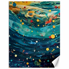 Confetti Ocean Themed Tropical Background Wallpaper Canvas 12  X 16  by Wegoenart