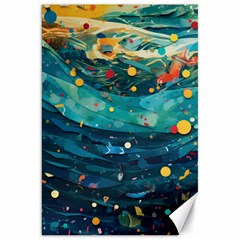 Confetti Ocean Themed Tropical Background Wallpaper Canvas 20  X 30  by Wegoenart