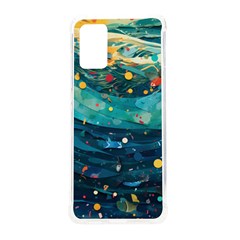 Confetti Ocean Themed Tropical Background Wallpaper Samsung Galaxy S20plus 6 7 Inch Tpu Uv Case by Wegoenart