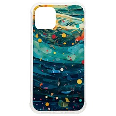 Confetti Ocean Themed Tropical Background Wallpaper Iphone 12/12 Pro Tpu Uv Print Case by Wegoenart