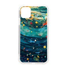 Confetti Ocean Themed Tropical Background Wallpaper Iphone 11 Tpu Uv Print Case by Wegoenart