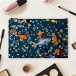 Confetti Ocean Themed Tropical Background Wallpaper 2 Cosmetic Bag (Large) Front