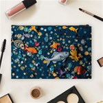 Confetti Ocean Themed Tropical Background Wallpaper 2 Cosmetic Bag (Large) Back