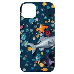 Confetti Ocean Themed Tropical Background Wallpaper 2 Iphone 14 Plus Black Uv Print Case