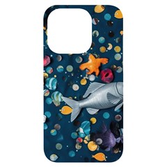 Confetti Ocean Themed Tropical Background Wallpaper 2 Iphone 14 Pro Black Uv Print Case