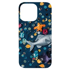 Confetti Ocean Themed Tropical Background Wallpaper 2 Iphone 14 Pro Max Black Uv Print Case