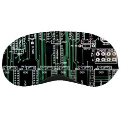 Printed Circuit Board Circuits Sleeping Mask by Celenk