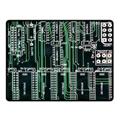 Printed Circuit Board Circuits Fleece Blanket (small) by Celenk