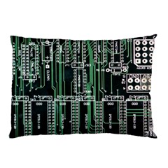 Printed Circuit Board Circuits Pillow Case (two Sides) by Celenk