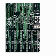 Printed Circuit Board Circuits Large Garden Flag (two Sides) by Celenk