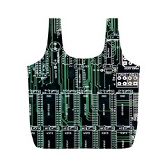 Printed Circuit Board Circuits Full Print Recycle Bag (m) by Celenk