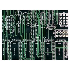 Printed Circuit Board Circuits Premium Plush Fleece Blanket (extra Small) by Celenk