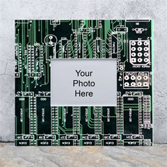 Printed Circuit Board Circuits White Wall Photo Frame 5  X 7  by Celenk