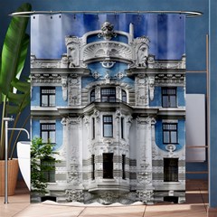 Squad Latvia Architecture Shower Curtain 60  X 72  (medium)  by Celenk