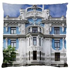 Squad Latvia Architecture Large Cushion Case (one Side) by Celenk