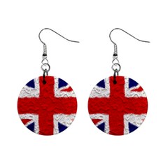 Union Jack Flag National Country Mini Button Earrings by Celenk