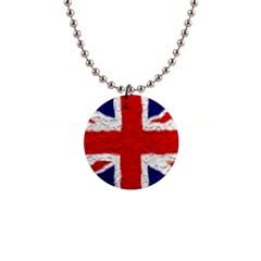 Union Jack Flag National Country 1  Button Necklace by Celenk