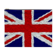 Union Jack Flag National Country Cosmetic Bag (xl) by Celenk