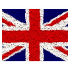 Union Jack Flag National Country Premium Plush Fleece Blanket (medium) by Celenk